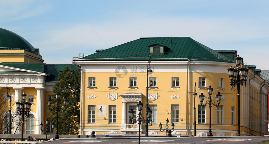 Lomonosov大学城市研究所景观纪念碑房子景点博物学家化学家晴天物理学家图片