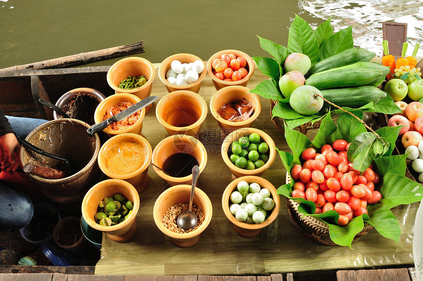 泰国水果沙拉 帕皮沙拉 泰国食品厨房辣椒洋葱橙子营养饮食蔬菜胡椒花园食物图片
