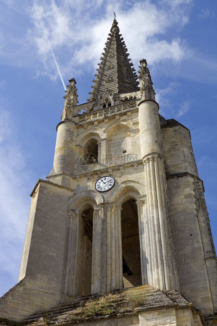 圣埃米利翁建筑旅行历史性大教堂宗教石头遗产地标旅游城市图片