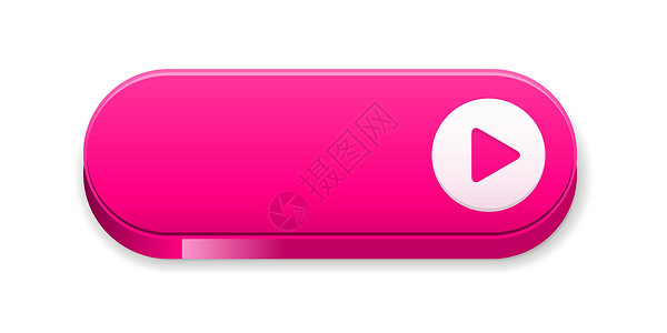 粉色插图箭头用箭头的 oval 按钮插图电脑互联网圆形圆圈界面商业粉色阴影用户设计图片