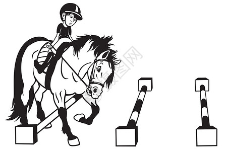 阿内莱蒂漫画儿童骑童车者插画