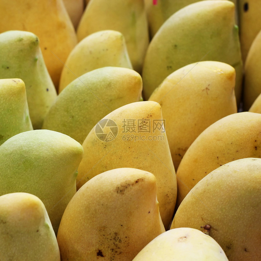 水果市场甜芒果黄色农场杂货店肉质农业蔬菜果汁饮食绿色食物图片