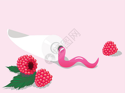 用 raspberry 牙膏背景图片