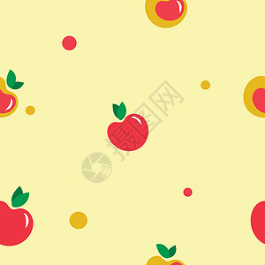 黄苹果和红苹果在浅色背景上背景图片