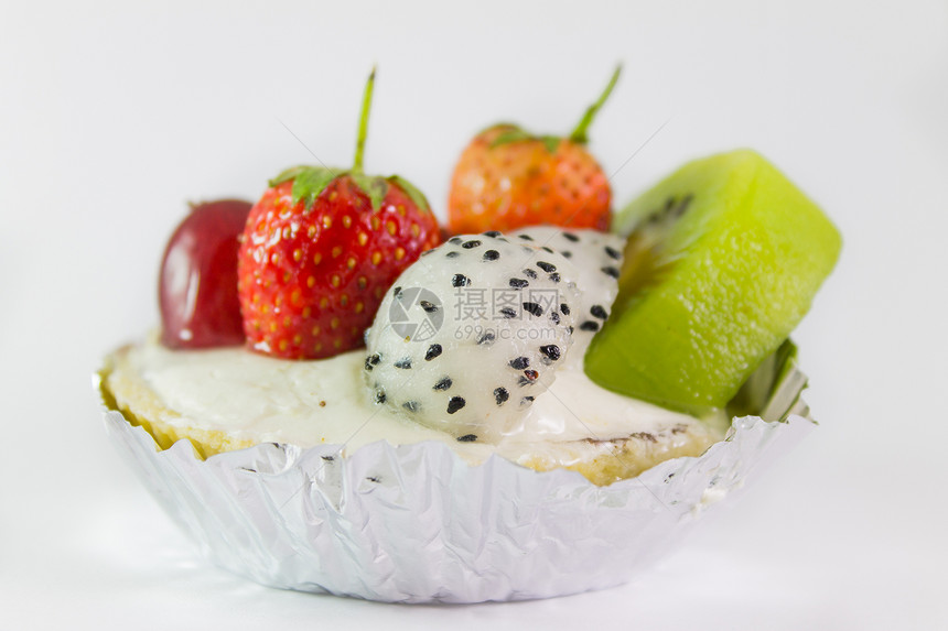 草莓饮食酸奶服务营养水果低脂肪红色奶制品甜点早餐图片