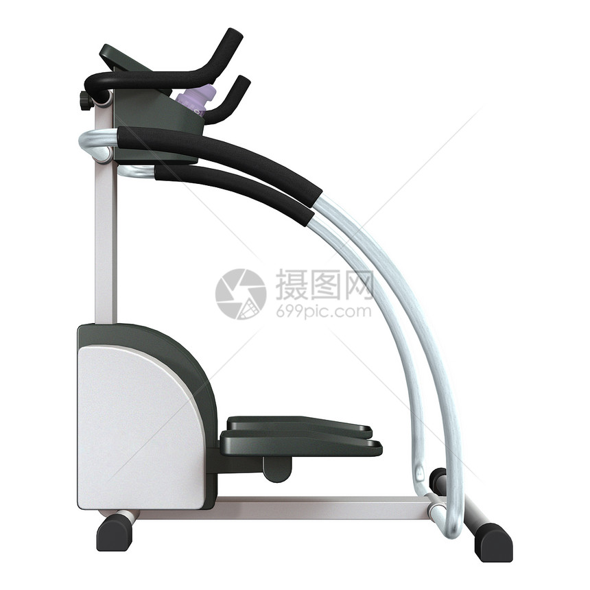 白色的继行者跑步机跑步设施训练运动机健身房插图有氧运动运动图片