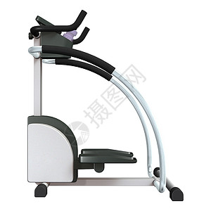 白色的继行者跑步机跑步设施训练运动机健身房插图有氧运动运动背景图片