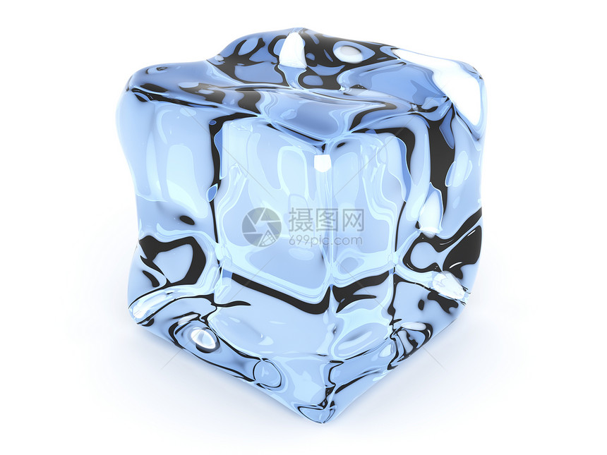 冰锥体冷藏茶点插图冻结白色蓝色图片