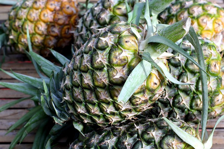菠萝果汁肉质杂货店市场营养水果绿色饮食农业图片