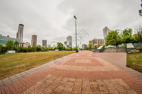 百年纪念公园美国佐治亚州亚特兰大市中心城市雕像地标纪念碑建筑物青铜艺术公园雕塑历史背景