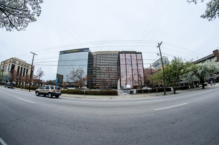 Columbia市中心 南部cololina 在寒冷的一天天际街道办公楼建筑市中心大街城市场景景观结构图片