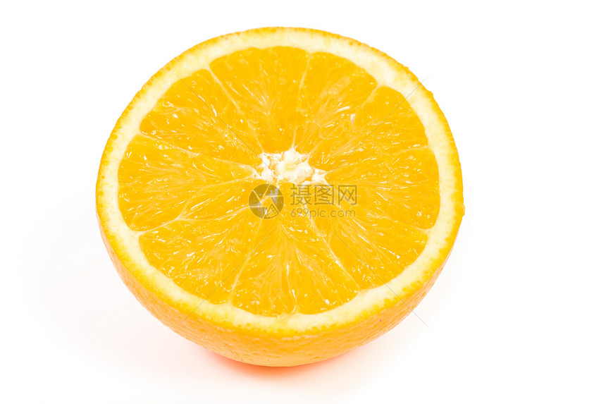 白色背景上孤立的橙色黄色橙子水果饮食食物活力圆形宏观工作室果汁图片