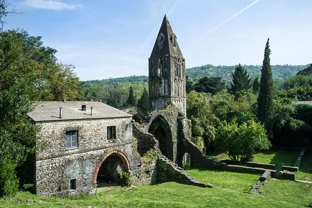 克里斯蒂山谷修道院宗教废墟建筑修女高清图片