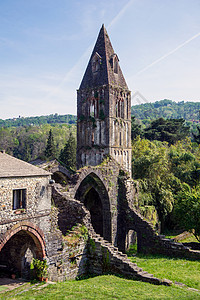 克里斯蒂山谷修道院废墟建筑修女宗教高清图片
