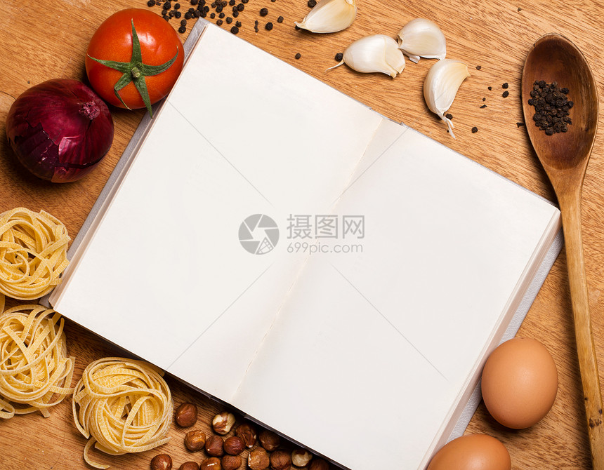 厨房 烹饪书籍和食品乐器食谱项目厨具记事本传统烘烤面包工具食物图片