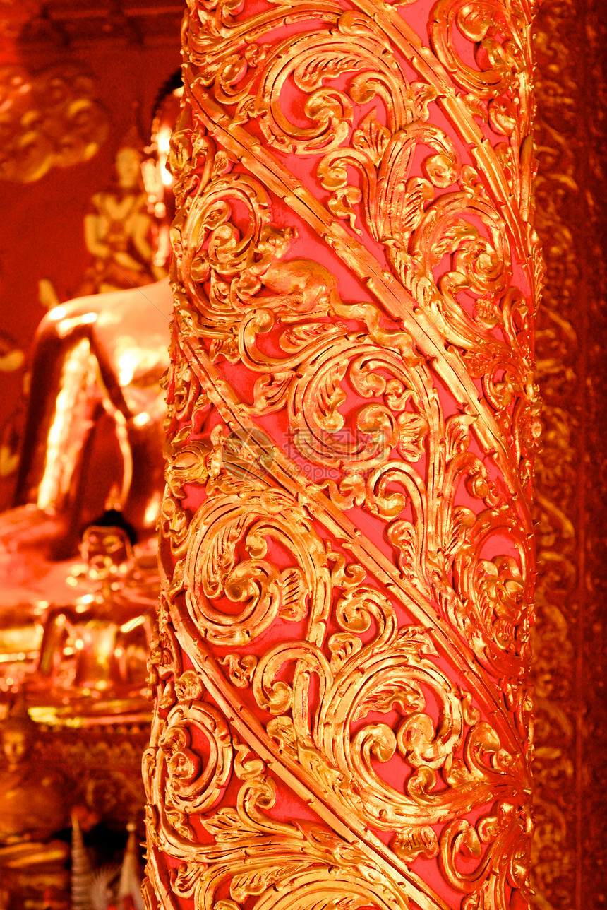 金金柱文化竹子宝石装饰品工作金子手工艺术古董棕色图片