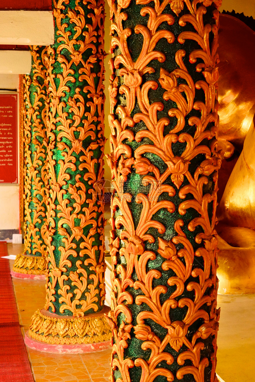 金金柱文化棕色宝石工作手工红色镜子装饰品艺术竹子图片
