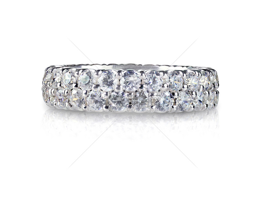 美丽的钻石结婚周年环环戒指会乐队金戒指礼物奢华金属订婚配饰稀有性金子宝石图片