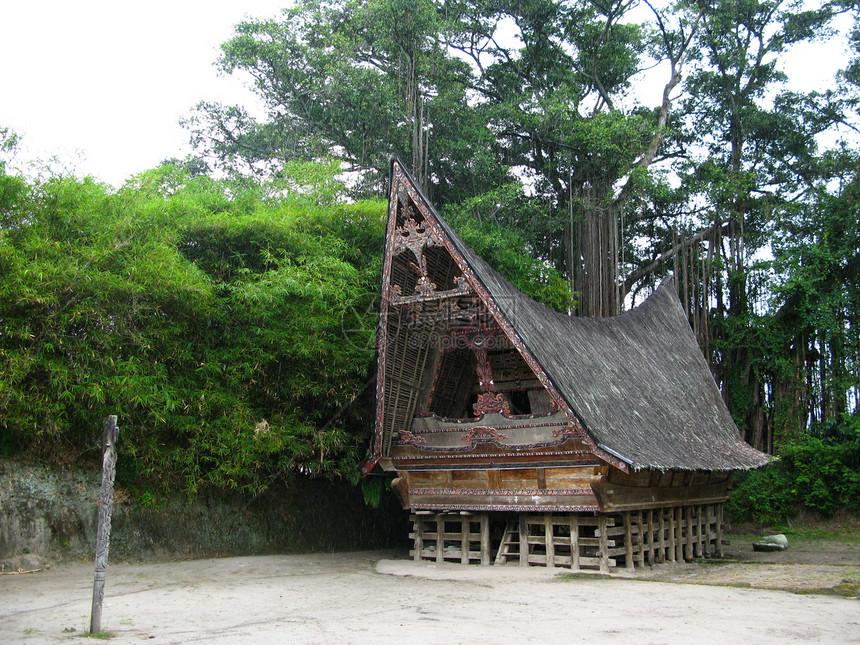 托巴湖传统住房房子建筑图片