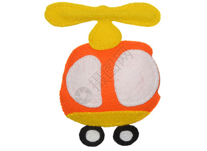 直升机运输菜刀毛毡手工旋风羊毛玩物玩具车辆背景图片