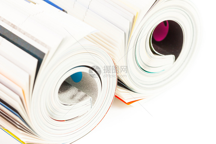 集成杂志地面编辑市场商业打印新闻学报告广告绿色折叠图片