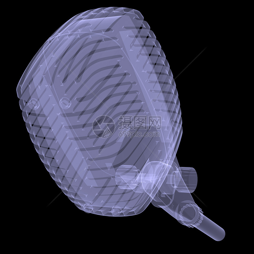 录音室麦克风金属技术x射线合金话筒蓝色x光工作室黑色乐器图片