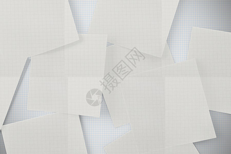 白皮书堆积在网格之上绘图计算机床单背景图片