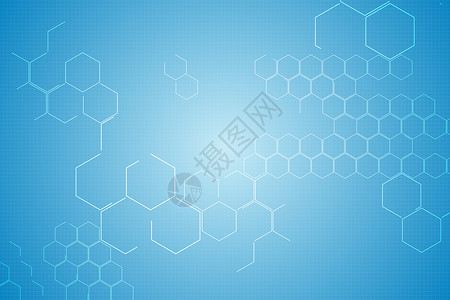 蓝色和白色的化学结构科学化工计算机公式药品绘图背景图片