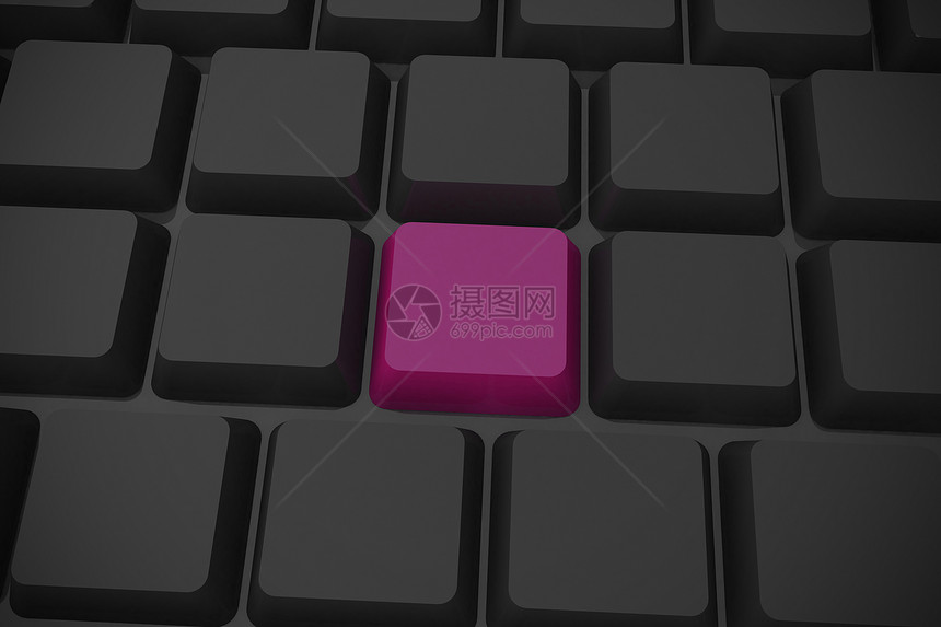 带有紫键的黑色黑键盘电脑钥匙绘图紫色计算技术计算机图片
