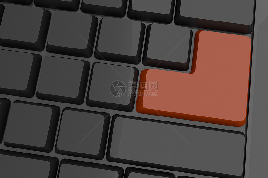 带有棕色键的黑色黑键键盘技术计算机计算电脑钥匙绘图图片