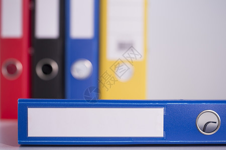 蓝商务夹贴纸工作文件夹商业文具标签文书背景图片
