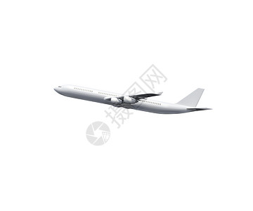 生成的白色图形平面飞机旅游航空计算机飞行旅行绘图航班背景图片