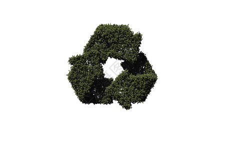 由叶子制成的再循环符号绿色树叶全球回收绿化绘图环境地球衬套计算机图片