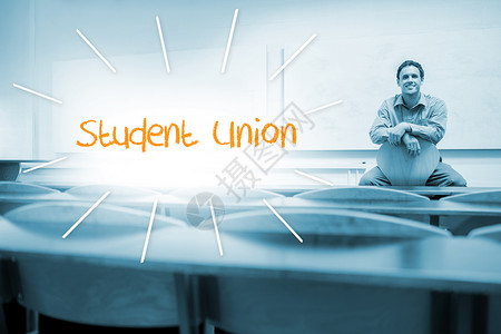 反对在教室上课的讲师的学生工会 学生联盟背景图片