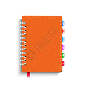 个人组织者规划师办公室皮革教育软垫商业笔记本白色日历日记背景图片