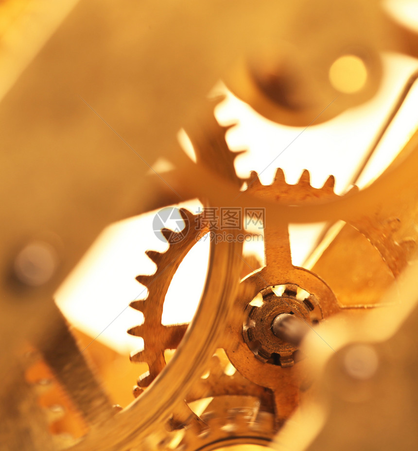 时钟机制机器人金属黄铜齿轮轴承车轮乡愁引擎历史机器图片