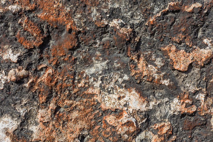 旧的肮脏纹理石头材料灰色乡村建筑裂缝水泥图片