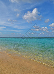 海洋和海滩假期天空全景热带背景图片