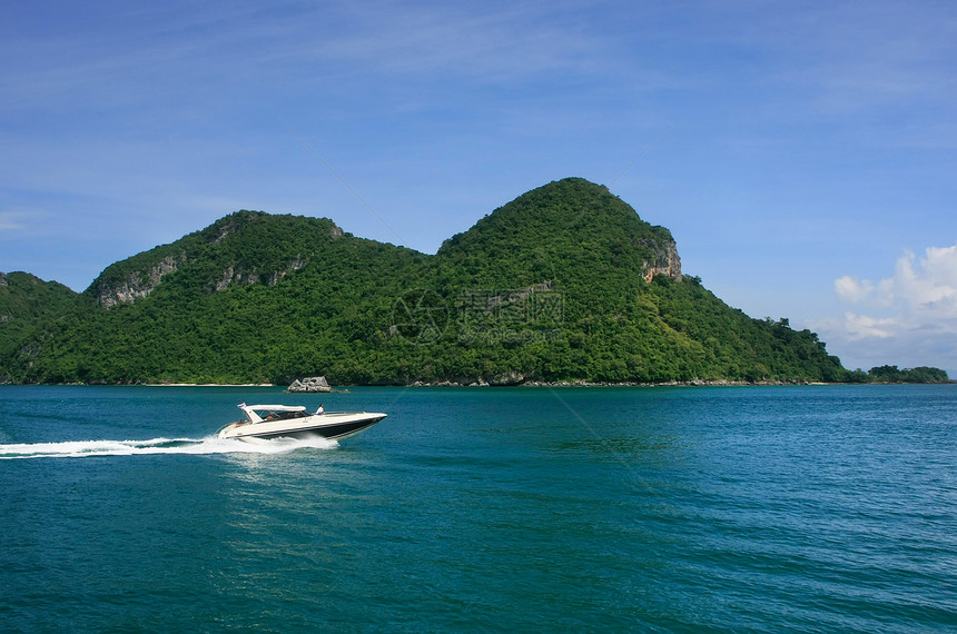 泰国昂忠国家海洋公园泰国海滩天空旅行海岸蓝色森林海洋丛林国家热带图片