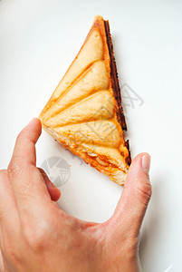三明治火腿奶酪火腿面包小吃早餐生活食物背景图片
