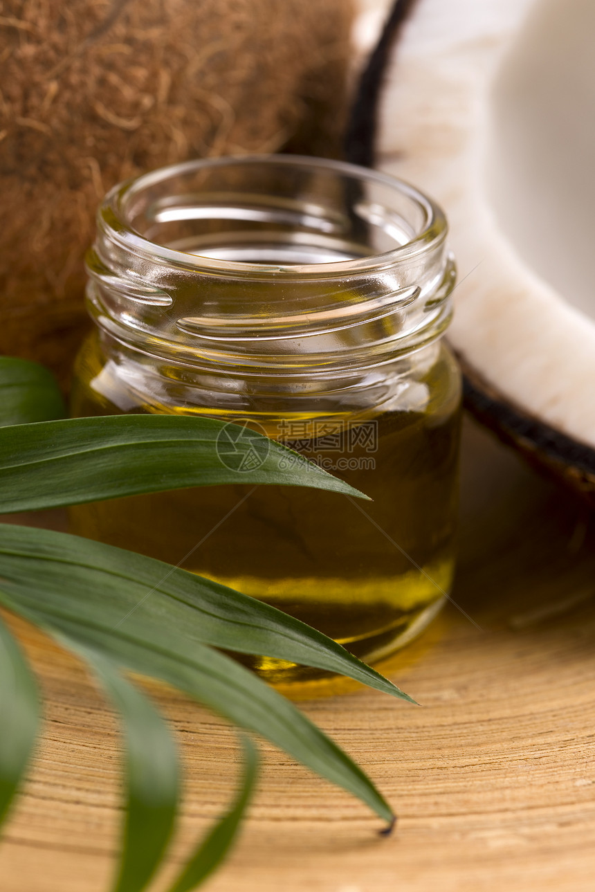 椰子和椰子油按摩疗法洁净中心平衡美容芳香福利化妆品治疗图片