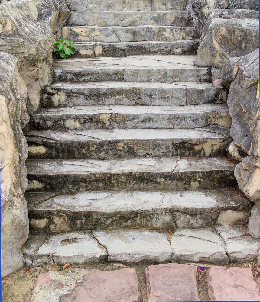 楼梯叶子装饰建筑艺术公园风格入口生活环境石头图片