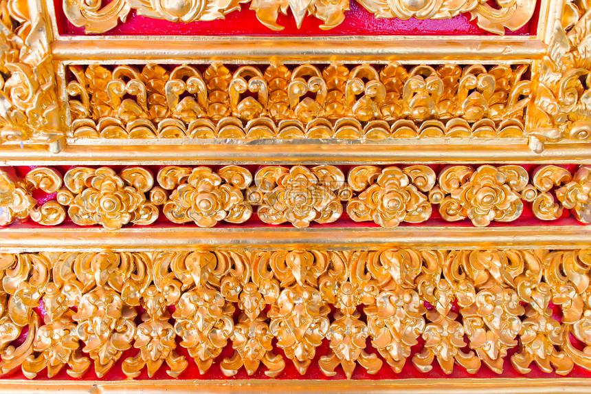 泰式泰国语叶子寺庙墙纸木头装饰品文化教会宗教金子历史图片