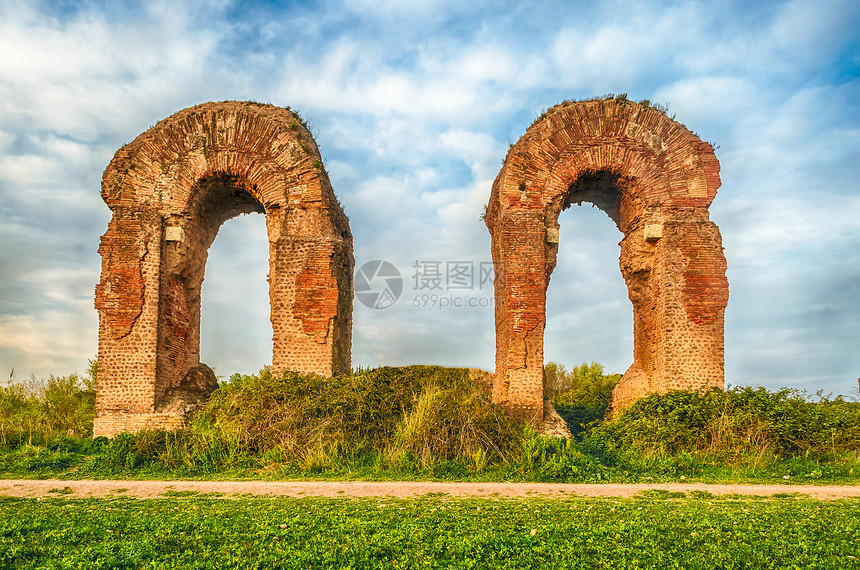 罗马水渠公园旅行柱子废墟风景考古学吸引力历史工程建筑旅游图片