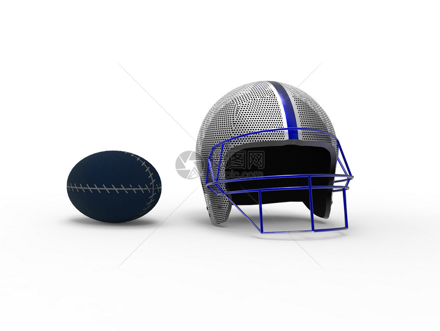 橄榄球头盔和球红色竞赛运动员白色团队黑色游戏玩家运动面具图片