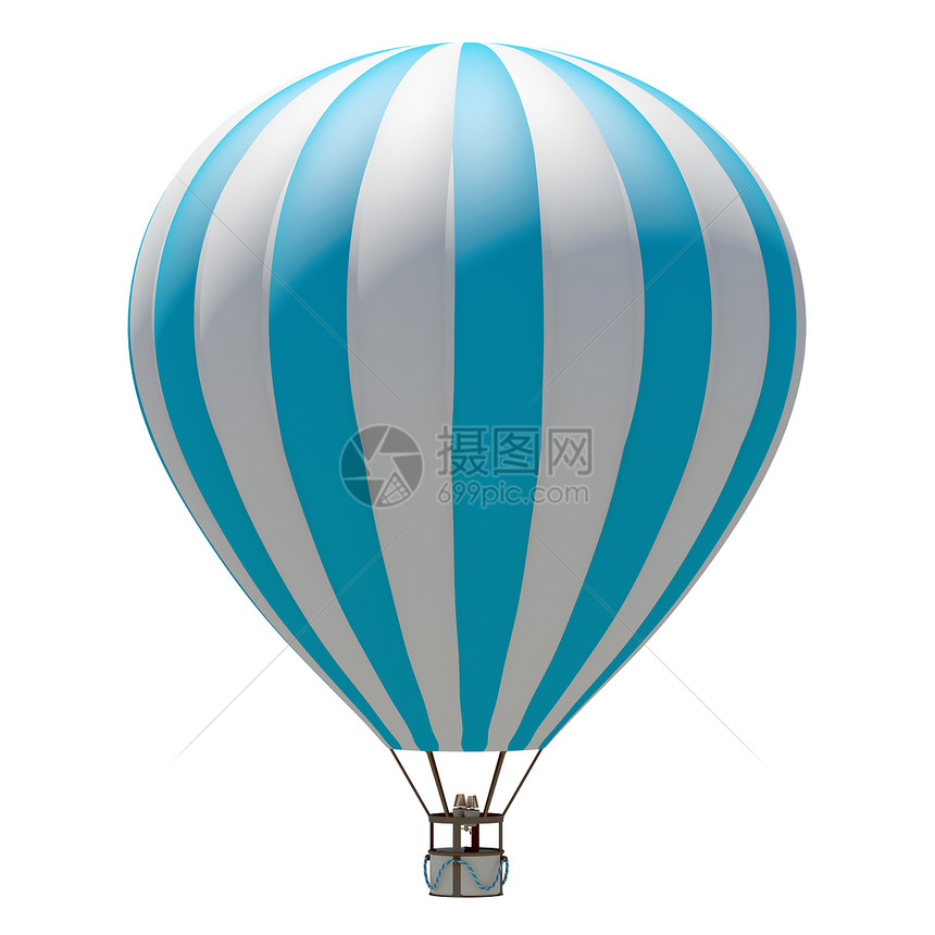 热空气气气球漂浮白色空气旅行篮子运输条纹乐趣运动热气图片