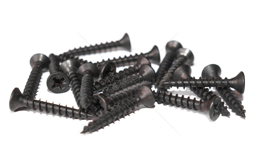 螺丝系器白色金属工业紧固件工具螺栓团体图片