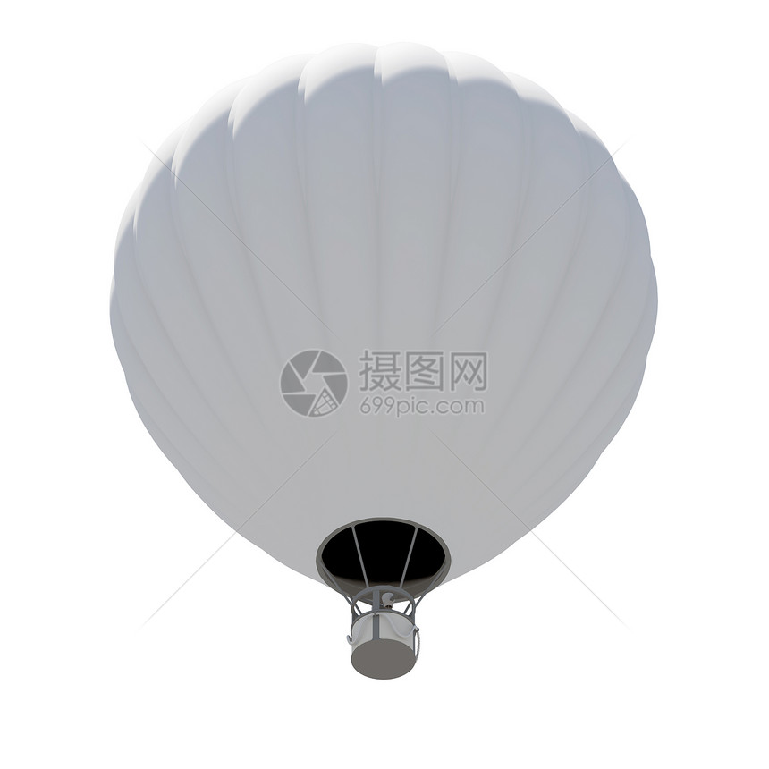 热空气气气球篮子乐趣运动航班飞艇运输白色自由漂浮空气图片