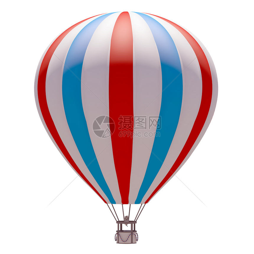 热空气气气球白色条纹旅行飞艇空气运动乐趣运输自由热气图片