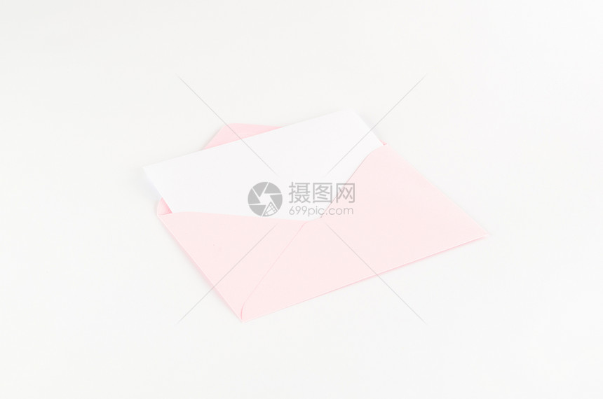 带白纸的打开信封阴影白色办公室送货邮政商业邮件绿色公告红色图片
